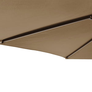 Taupe Sonnenschirm 225x225 cm