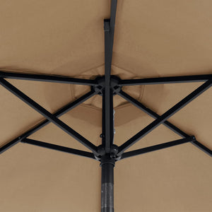 Taupe Sonnenschirm 225x225 cm