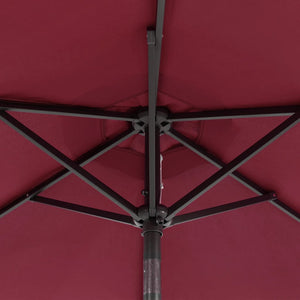 Weinroter Sonnenschirm 225x225 cm