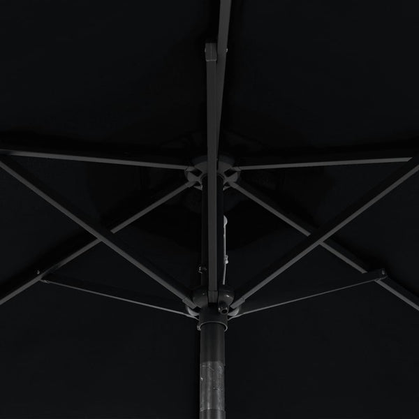 Schwarzer Sonnenschirm 225x225 cm