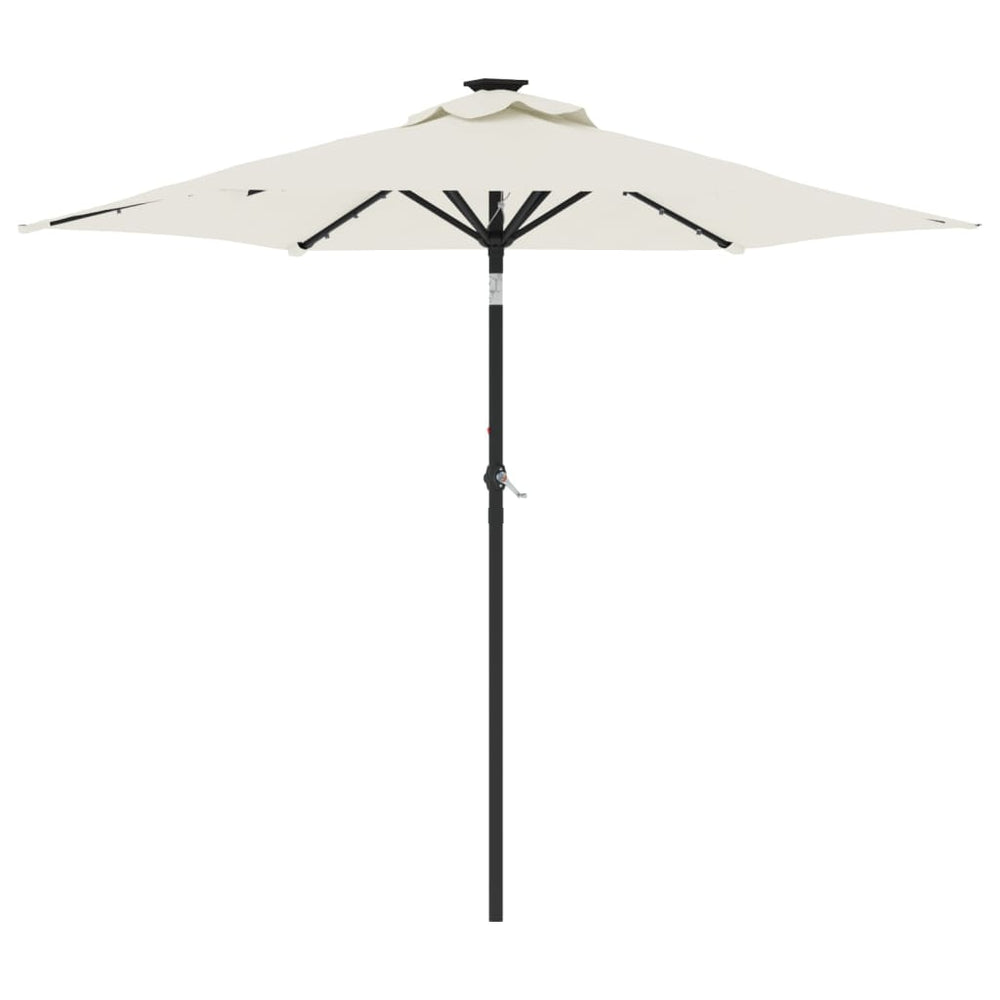 LED Sonnenschirm Weiß 225x225cm
