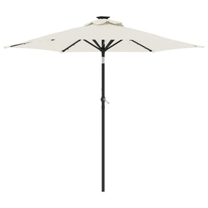 LED Sonnenschirm Weiß 225x225cm