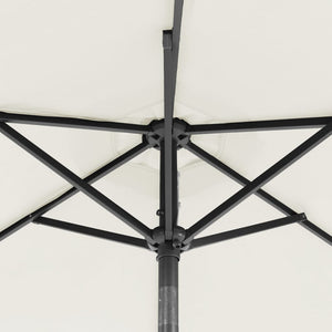 LED Sonnenschirm Weiß 225x225cm