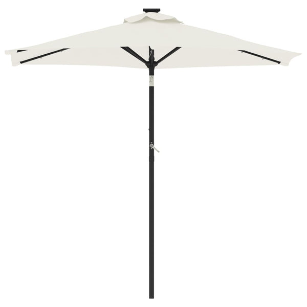 LED Sonnenschirm Weiß 225x225cm