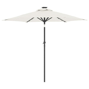 LED Sonnenschirm Weiß 225x225cm