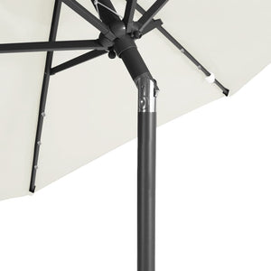 LED Sonnenschirm Weiß 225x225cm