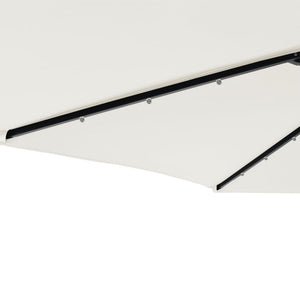 LED Sonnenschirm Weiß 225x225cm