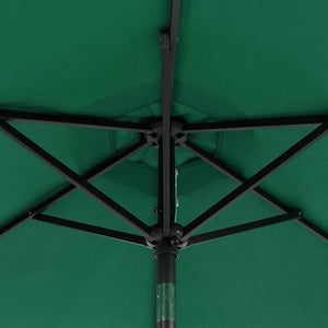 LED Sonnenschirm Grün 225x225cm