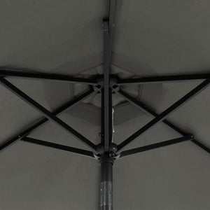LED Sonnenschirm Anthrazit 225x225 cm