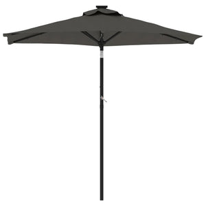 LED Sonnenschirm Anthrazit 225x225 cm