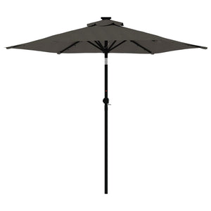 LED Sonnenschirm Anthrazit 225x225 cm
