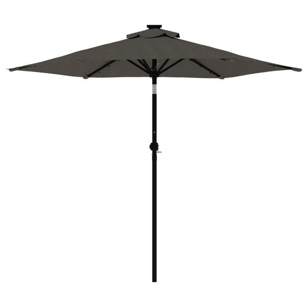 LED Sonnenschirm Anthrazit 225x225 cm