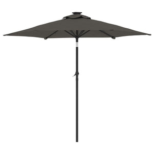 LED Sonnenschirm Anthrazit 225x225 cm