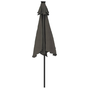 LED Sonnenschirm Anthrazit 225x225 cm