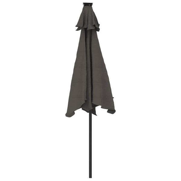 LED Sonnenschirm Anthrazit 225x225 cm