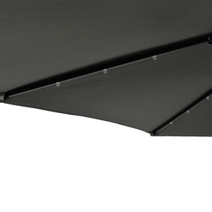 LED Sonnenschirm Anthrazit 225x225 cm