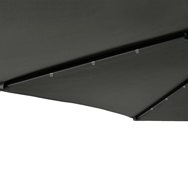 LED Sonnenschirm Anthrazit 225x225 cm