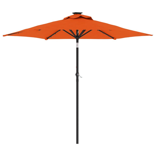 LED Sonnenschirm Terracotta 225x225 cm