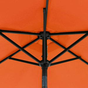 LED Sonnenschirm Terracotta 225x225 cm
