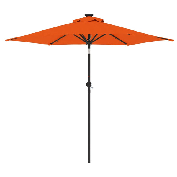 LED Sonnenschirm Terracotta 225x225 cm