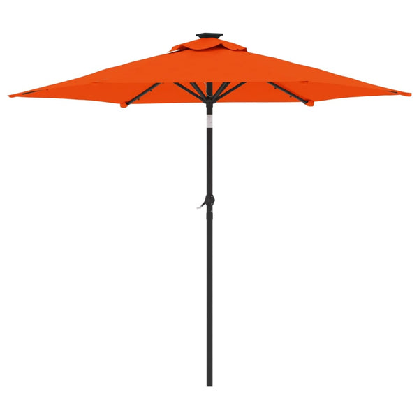 LED Sonnenschirm Terracotta 225x225 cm
