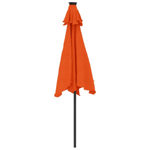 LED Sonnenschirm Terracotta 225x225 cm