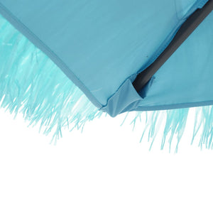 Blauer Sonnenschirm mit Stahlmast 246x246 cm