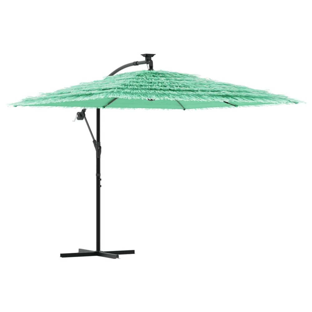 Grüner Sonnenschirm mit Stahlmast 246x246 cm