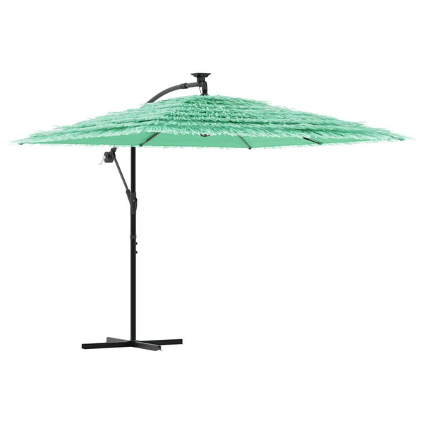 Grüner Sonnenschirm mit Stahlmast 246x246 cm