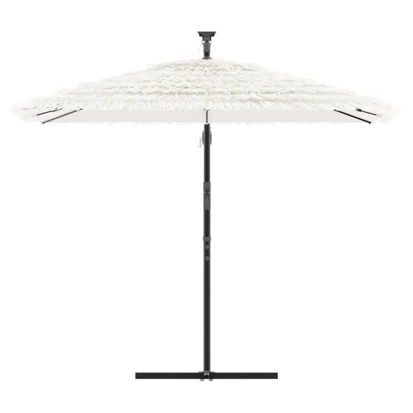 Weißer Sonnenschirm mit Stahlmast 246x246 cm