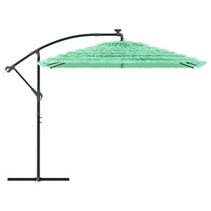 Grüner Sonnenschirm mit Stahlmast 269x269 cm
