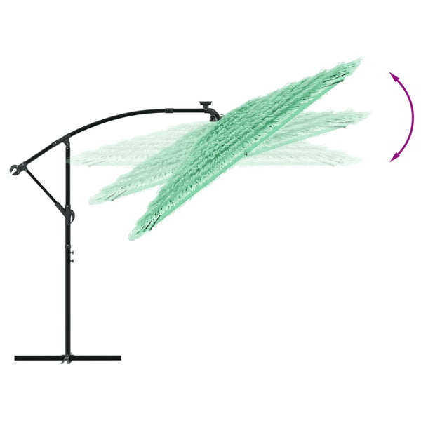 Grüner Sonnenschirm mit Stahlmast 269x269 cm