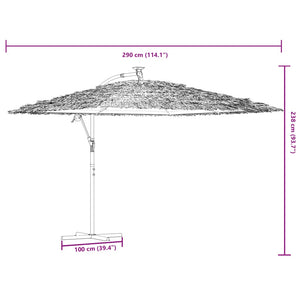 Weißer Sonnenschirm 290x290 cm