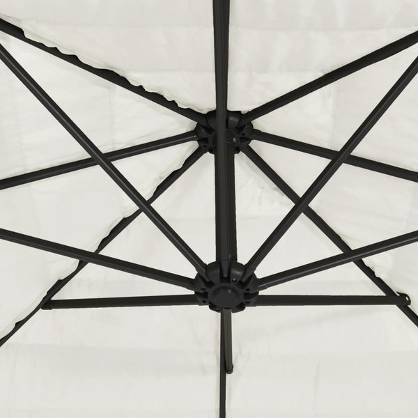 Weißer Sonnenschirm 290x290 cm