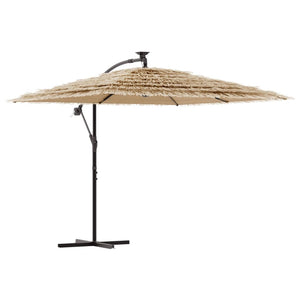 LED Sonnenschirm Braun 246x246cm