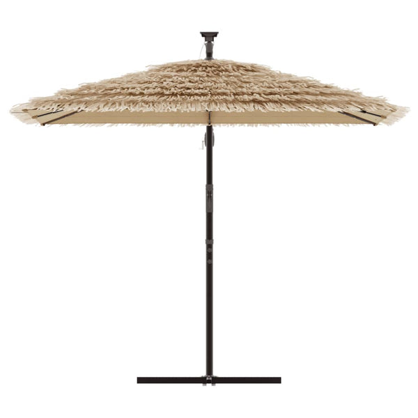LED Sonnenschirm Braun 246x246cm