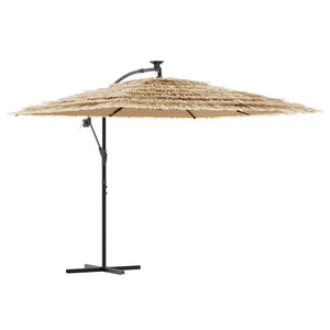 LED Sonnenschirm Braun 269x269 cm