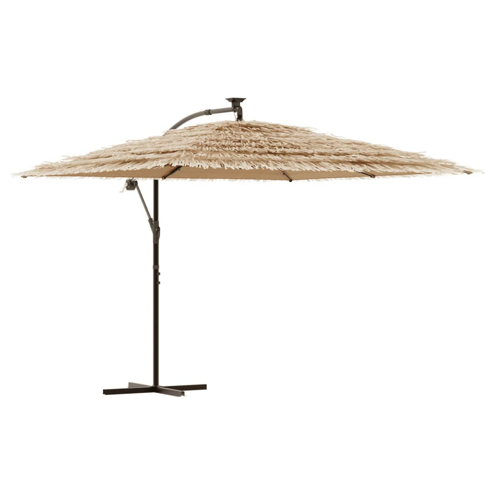LED Sonnenschirm Braun 290x290 cm