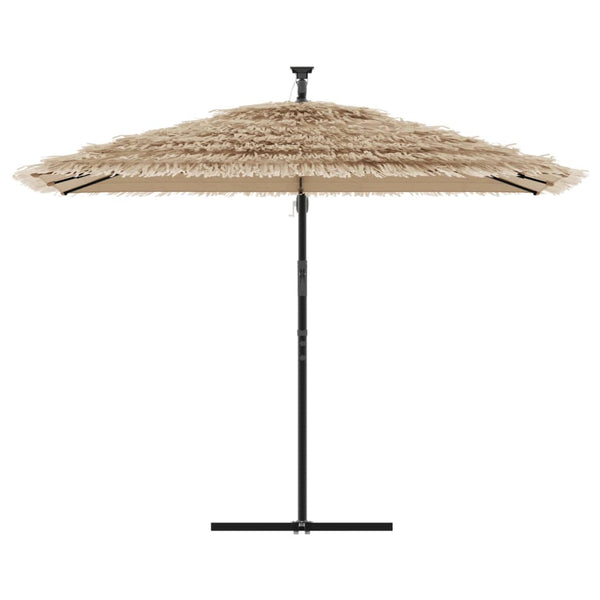 LED Sonnenschirm Braun 290x290 cm