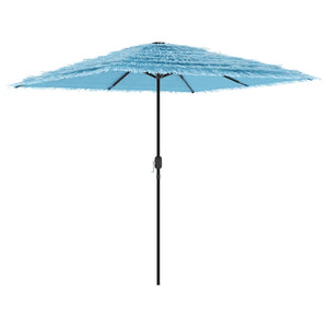 Blauer Sonnenschirm mit Stahlmast 248 cm