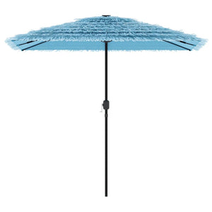 Blauer Sonnenschirm mit Stahlmast 248 cm