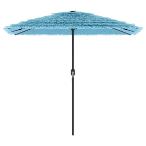 Blauer Sonnenschirm mit Stahlmast 248 cm