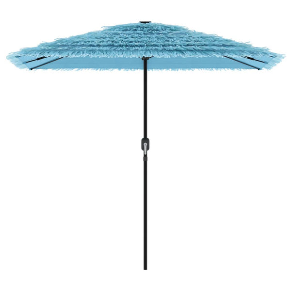 Blauer Sonnenschirm mit Stahlmast 248 cm