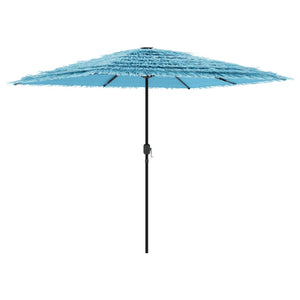 Blauer Sonnenschirm mit Stahlmast 248 cm