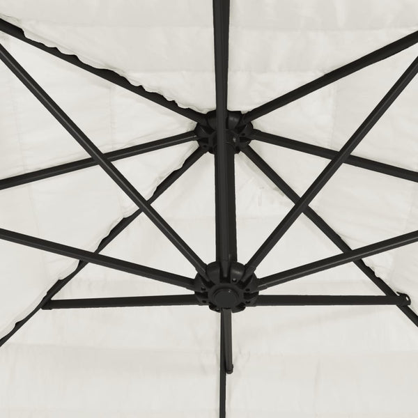 Weißer Sonnenschirm 288x288 cm