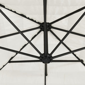 Weißer Sonnenschirm 324x324 cm