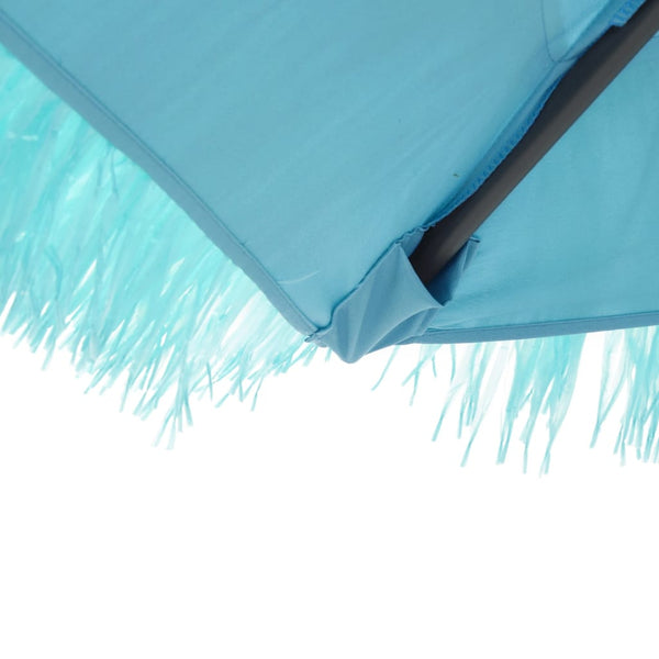 Blauer Sonnenschirm mit Stahlmast 388x388 cm