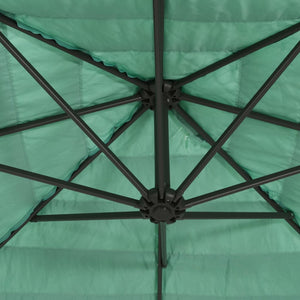 Grüner Sonnenschirm 388x388 cm