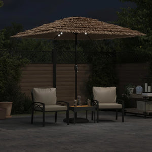 LED Sonnenschirm Braun 248 cm