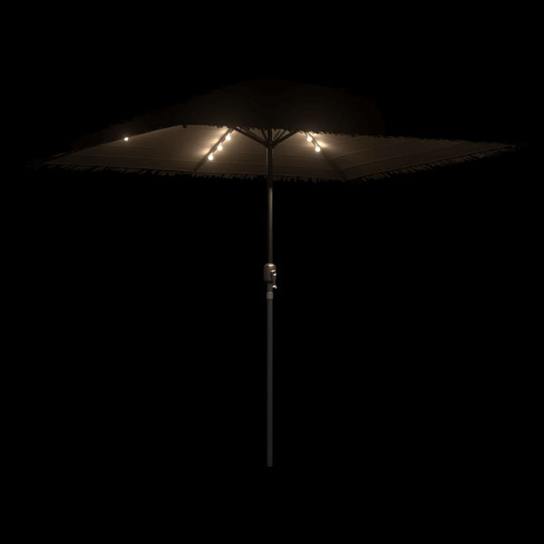 LED Sonnenschirm Braun 248 cm